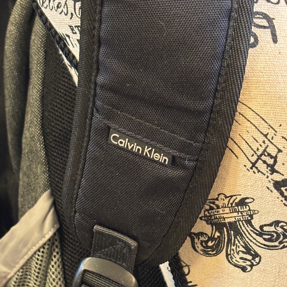 Calvin Klein Charcoal and Black Men's Backpack - Picture 5 of 15